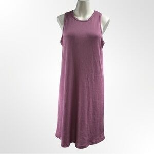 Nine West Lavender Ribbed Tank Dress Large